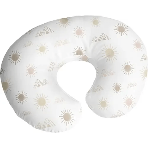 Sweet Jojo Designs Boho Desert Sun Nursing Pillow Cover Breastfeeding Pillowcase for Newborn Infant Bottle Breast Feeding Pillow NOT Included Blush Pink Mauve Gold Taupe Bohemian Watercolor Southwest