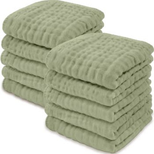 Muslin Washcloths - Pack of 10