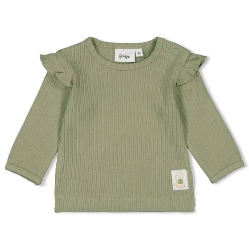 BLOOM WITH LOVE "Loving You is Easy" Fancy Rib Long Sleeve Top