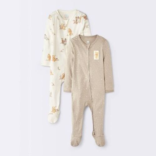 Baby 2pk Winnie the Pooh Sleep N' Play Pajama - Cloud Island™ 6-9M