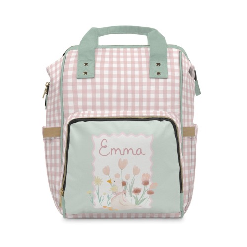 Backpack Diaper Bag | Tulip Meadow Gingham