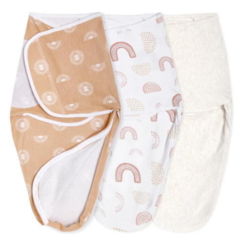 keep rising essentials easy swaddle wrap quick change 3 pack TOG 1.0 | aden + anais
