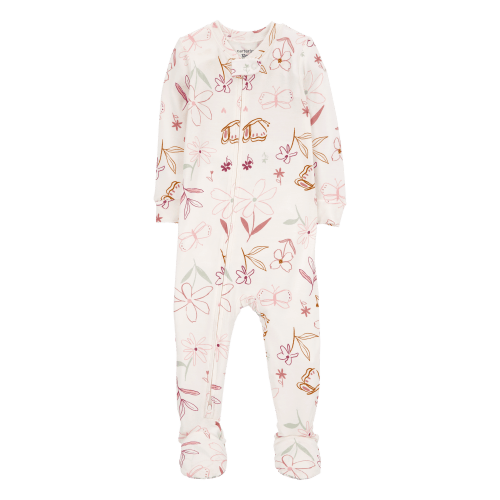 Baby Floral 1-Piece PurelySoft Footie Pajamas - Carter's | Carter's