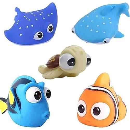 Toddler Bath Toys for Boys Girls, Baby Water Bath Time Cute Fish Toys Happy Underwater Story Water Squirt Spray Bathtub Baby Play Children Water Toys