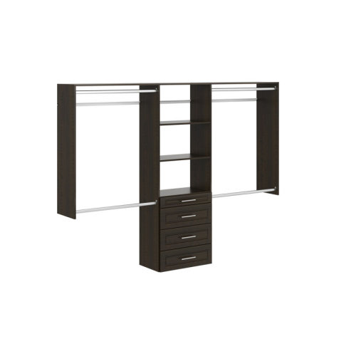 Dotted Line™ Hal 60" W - 96" W Closet System & Reviews | Wayfair