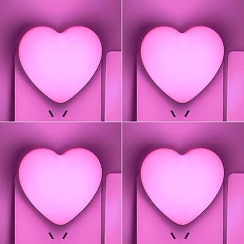 INZU Night Lights Plug into Wall, LED Night Light for Kids, Cute Nightlight with Auto Dusk to Dawn Sensor, LED Nightlight with Soft Warm Light for Bedroom, Nursery, Bathroom, Hallway (4Pack Pink)