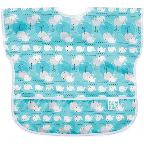 Bumkins Bibs - Toddler Bibs, Waterproof, Large for 1-3 Years, Short Sleeve