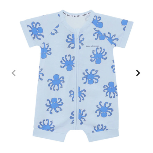 Short sleeve zip onesies