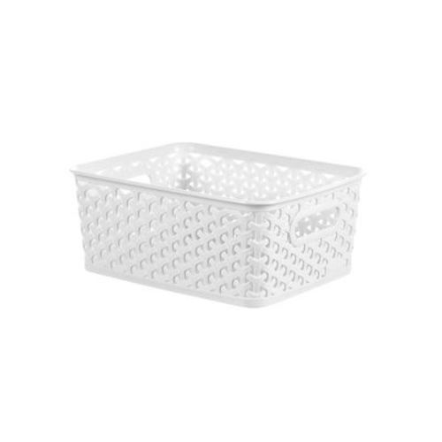 Y-Weave Small Decorative Storage Basket Black - Brightroom™: Polypropylene, Fits 11" Cube System, 4L Capacity