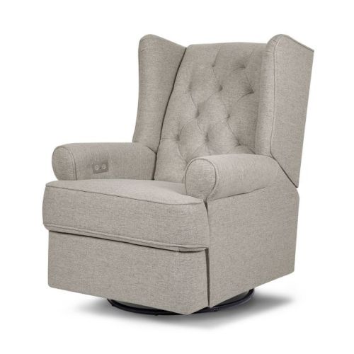 Namesake Harbour Power Recliner and Swivel Glider with USB Port, Color: Performance Gray