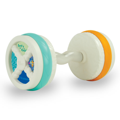 Bebe Fuerte Count & Groove Bouncy Barbell, Baby Toy for 9 Months+