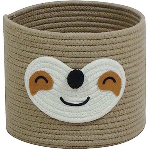 T&T Homewares Small Sloth Baskets for Baby Diaper Organizer, Nursery Storage, Nursery Room Decor, Kids Room Organizer, Pet Toy Storage