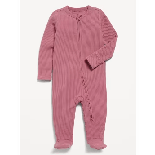 Unisex Sleep & Play 2-Way-Zip Footed One-Piece for Baby