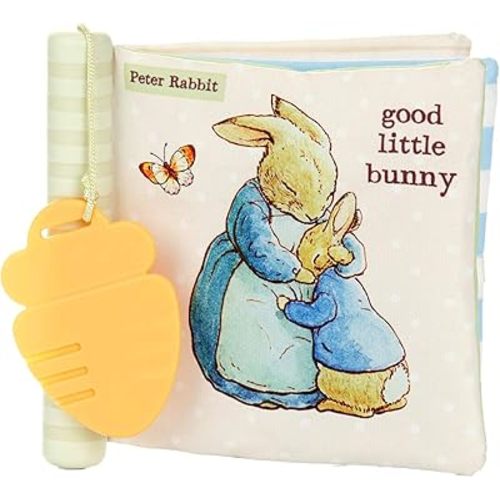 KIDS PREFERRED Beatrix Potter Peter Rabbit Soft Teether Book, 1 Count (Pack of 1), Multicolor