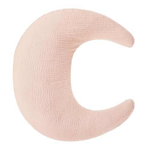 SWESEN Nursing Pillow Cover, Soft Removable Cover for Breastfeeding Pillows, Pillow Slipcover for Baby Boys and Girls, Comfortable & Breathable, Light Pink, Washable (Only Cover)