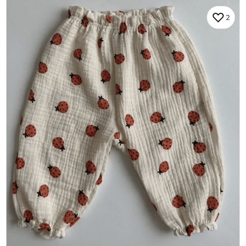 Ladybug (6-12 mo) - Baby Casual Linen Pants