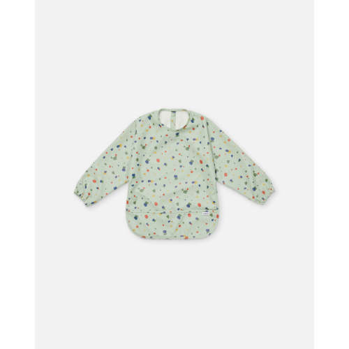 Smock Bib - Sage Pebble / 1 Pack