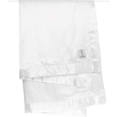 Chenille Satin Blanket, White