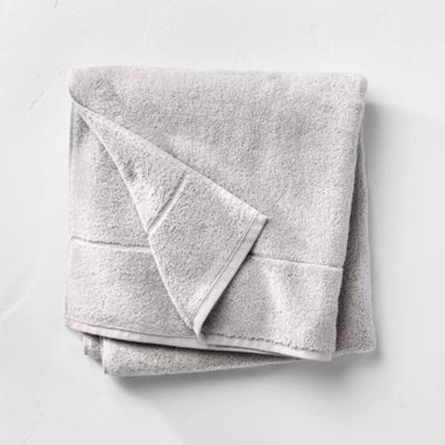 Modal Bath Sheet Light Gray - Casaluna™: Heavyweight Cotton-modal Blend, Fade-resistant, Oeko-tex Certified
