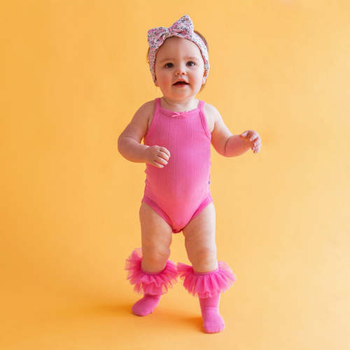 Cruisin' Pink Pointelle Bodysuit 3-6M