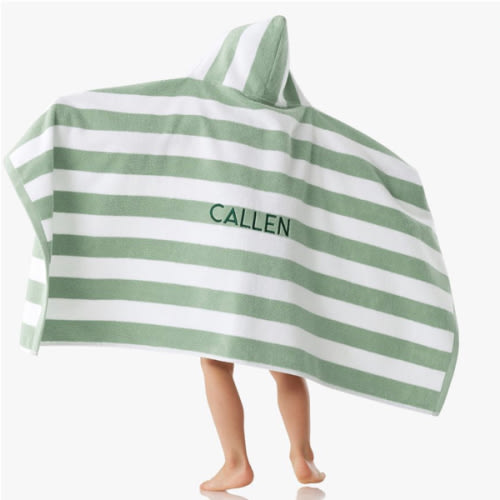 Rugby Stripe Kid Hooded Towel Collection