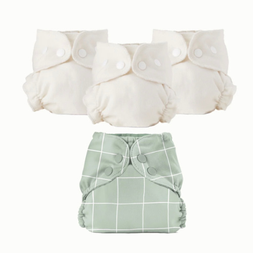 Organic Cloth Diaper Bundle Starter — Lattice — Size 1 – Esembly