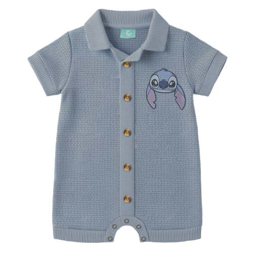 Stitch Baby Boy Knit Romper, Sizes 0/3 Months-24 Months