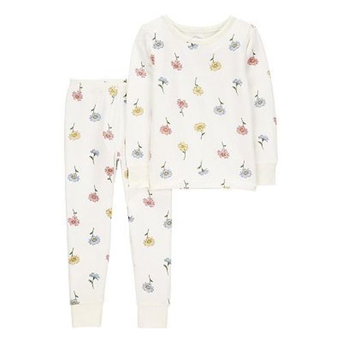 Toddler Girl Carter's 2-Piece Floral Print PurelySoft Pajama Top & Pajama Pants Set