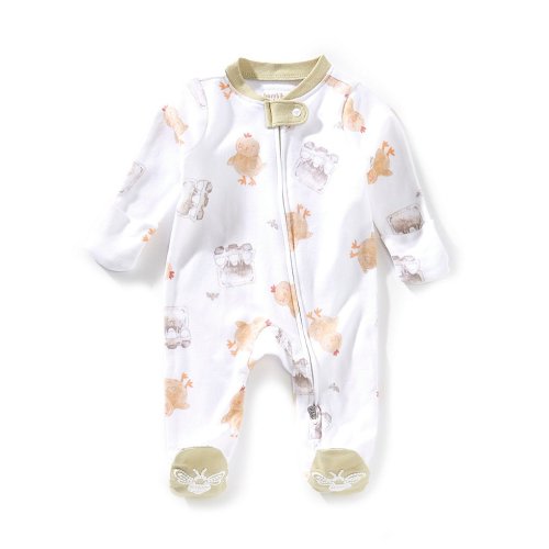 Burt's Bees Baby Boys Newborn-9 Months Long Sleeves Farm Fresh Sleep & Play Sleeper