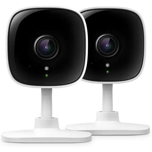 TP-Link Tapo 2K Security Camera for Baby Monitor, Dog Camera w/Motion Detection, 2-Way Audio, Night Vision, Cloud & SD Card Storage (Up to 256 GB), Works w/Alexa & Google Home, 2-Pack (Tapo C110P2)