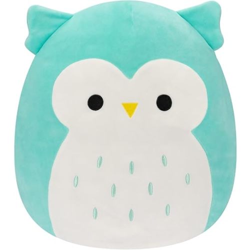 Squishmallows Original 14-Inch Winston Teal Owl - Large Ultrasoft Official Jazwares Plush