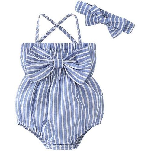 Newborn Infant Baby Girl Clothes Rompers Summer Halter Romper Infant Baby Clothes