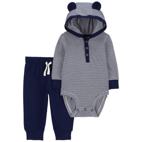 Baby 2-Piece Hooded Bodysuit Pant Set - Carter's | Carter's