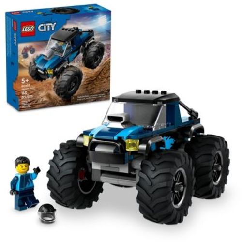 Lego City Blue Monster Truck Off-road Toy, Mini Monster Truck 60402