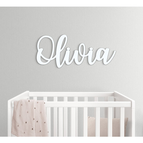 Custom Name Sign Personalized Wooden Name Sign for Nursery Wall Decor Wood Letters Baby Nursery Name Sign Wooden Sign Baby Name Sign