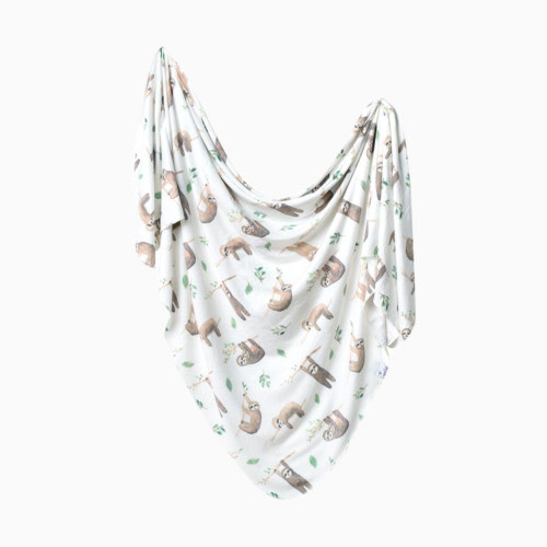 Copper Pearl Printed Swaddle Blanket - Sloths