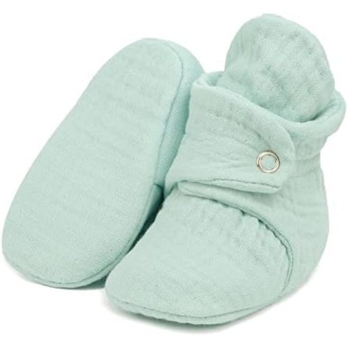 Ella Bonna Baby Booties Organic Cotton Muslin Newborn Baby Slippers Baby Boy Booties, Infant Girl Booties, 6-12 months, 0-6 Months, 12-18 Months, 0-3 Months, 18-24 Months, Toddler Shoes
