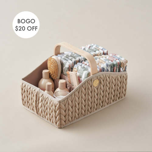 Diaper Caddy Beige
