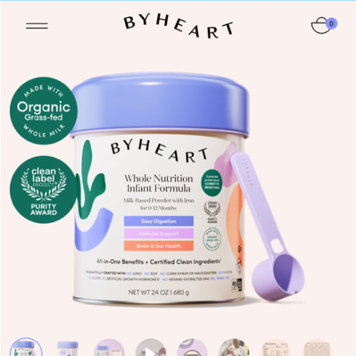 ByHeart Whole Nutrition Infant Formula