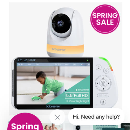 Babysense MaxView: Best Baby Monitor With a Camera, Light & White Noise Machine
