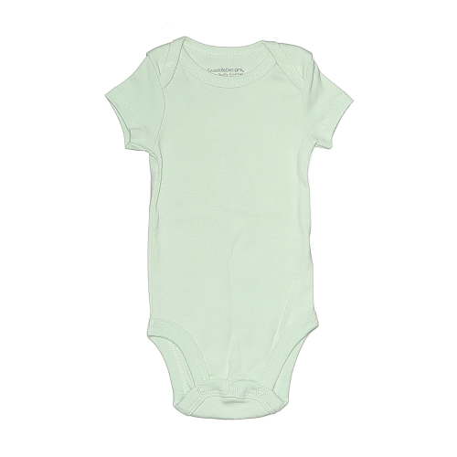 Swaddle Designs 100% Cotton Solid Green Short Sleeve Onesie 0-3 MO / 3 MO