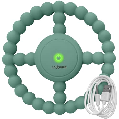Teething Rings - Baby Teether Toys for Babies 6-18 Months - Vibrating Silicone Baby Chew Toys - Safe Teethers for Soothing Sore Gums - Support Speech- Waterproof Baby Teething Toys for Boys and Girls