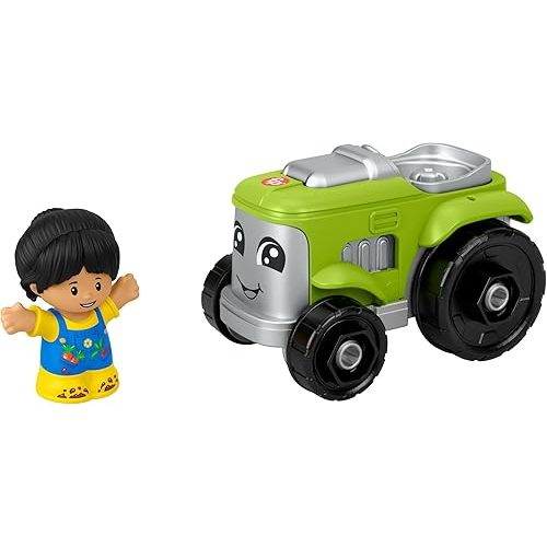 Fisher-Price Little People Toddler Toy Tractor and Farmer Character Figure for Preschool Pretend Play Kids Ages 1+ Years