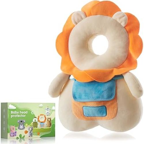 Baby Fall Back Head Protector - Baby Head Protector Backpack for Crawling Walking Gifts, Adjustable Toddlers Head Safety Pad Cushion