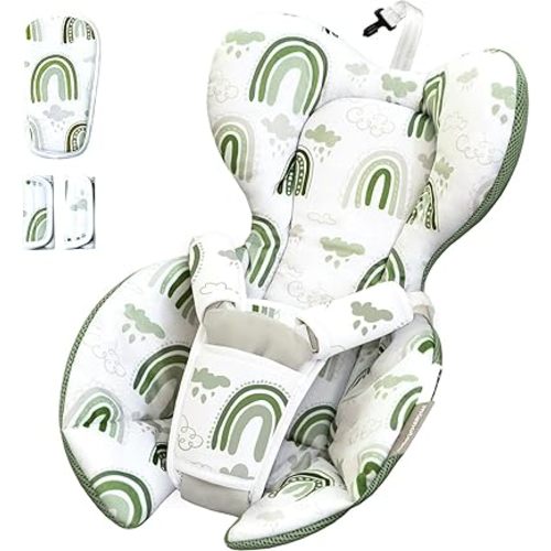 Infant Insert Compatible with 4moms RockaRoo and MamaRoo Multi-Motion Baby Swing for Newborn,Soft & Cool Mesh Fabric, Reversible Design,Newborn Insert with Head and Body Support,Machine Washable