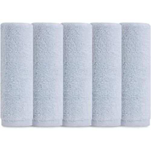 Natemia Organic Baby Washcloths - 12”x12” Soft Cotton Baby Towels - Pack of 5 Multipurpose Reusable Wipes for Infants, Toddlers, and Parents