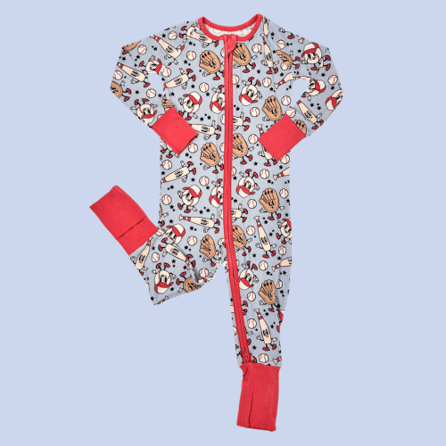 Baseball Pals Premium Zipper Romper