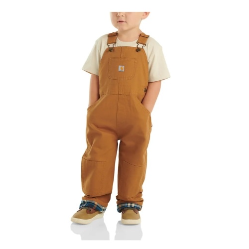 Kids' Canvas Bib Overall Flannel-Lined (Infant/Toddler) | Best Selling Gifts | Carhartt