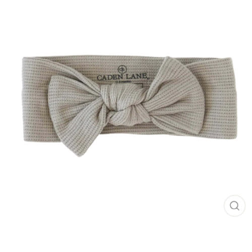Eucalyptus Waffle Bamboo Knit Large Bow Headwrap