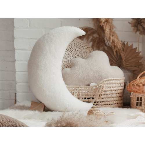 Big Moon Pillow, Beige Nursing Pillow, Breastfeeding Tummy Time Pillow, Feeding Pillow, Best Pregnancy Gift Baby Registry